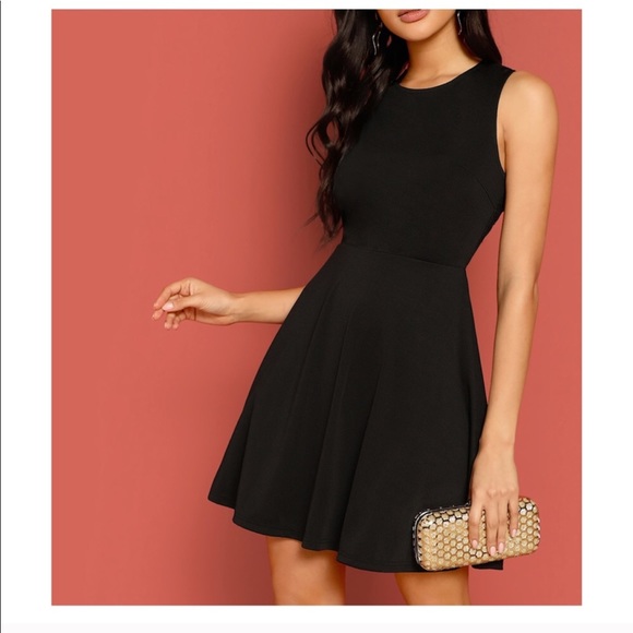 MBM Unlimited Black Backless Lace Dress Size 6 - Picture 2 of 7